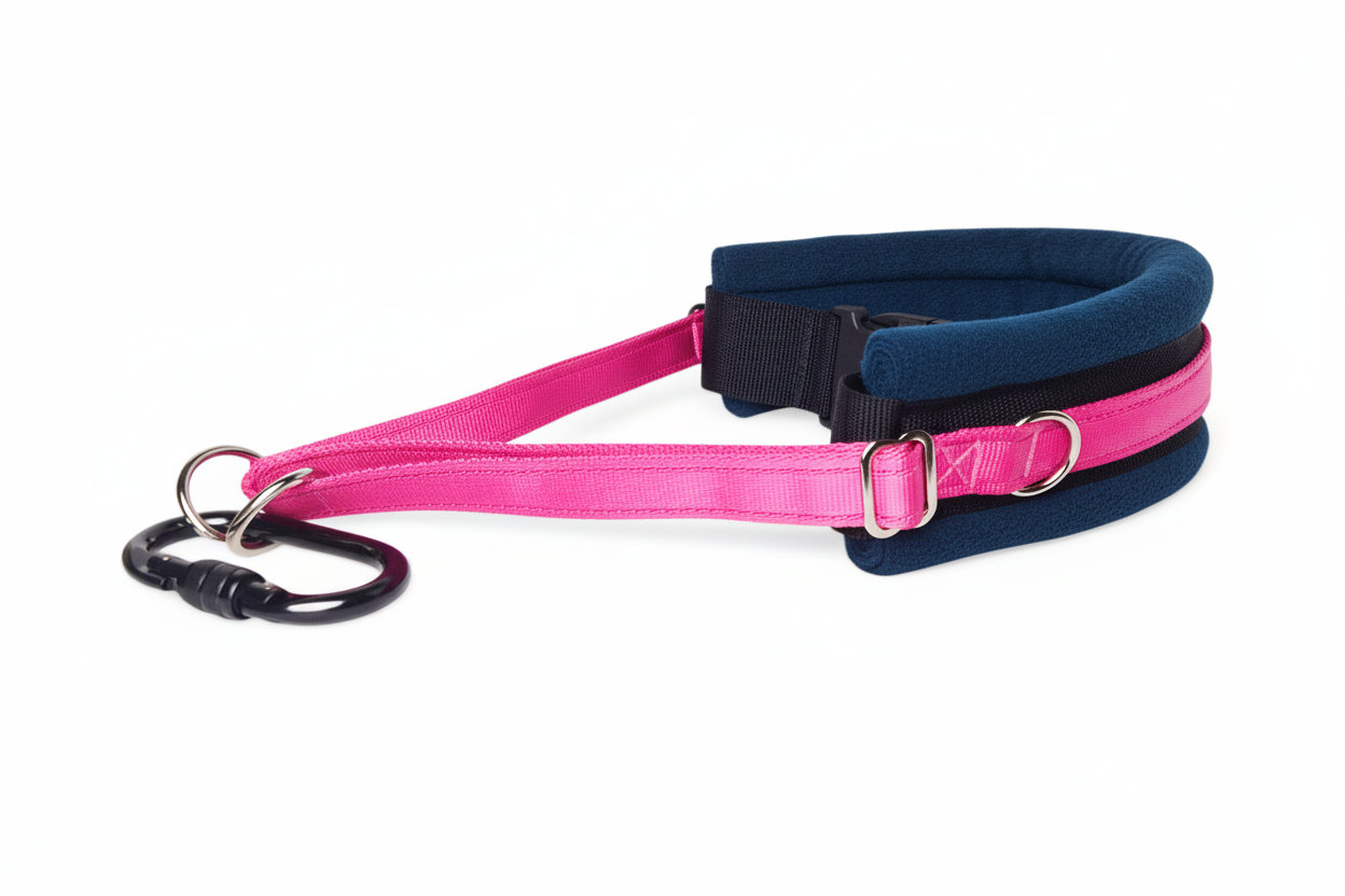 Hot pink and navy collar