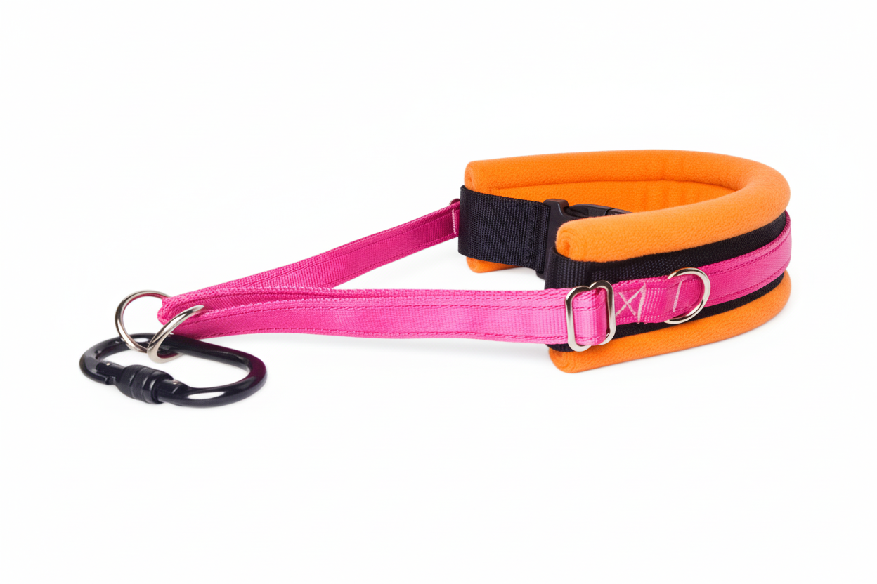 Hot pink and orange collar