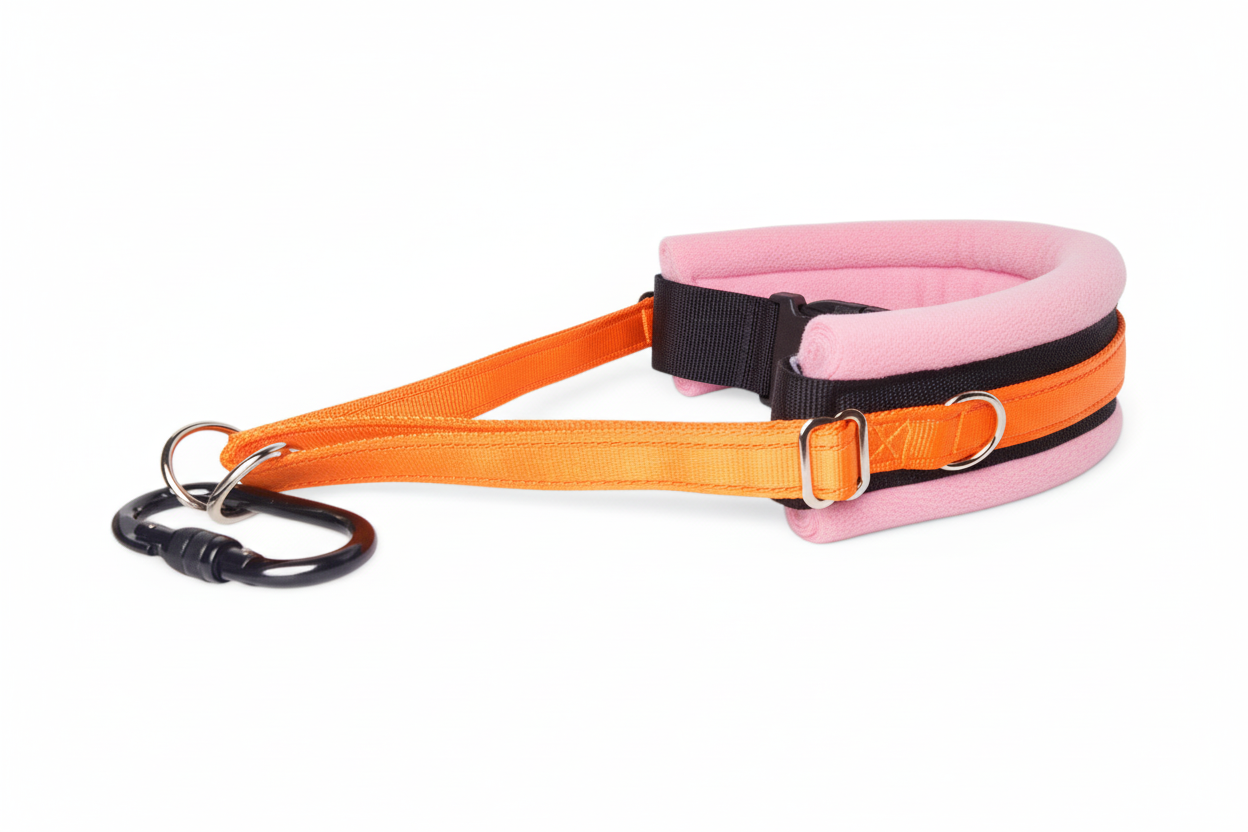 Orange and baby pink collar
