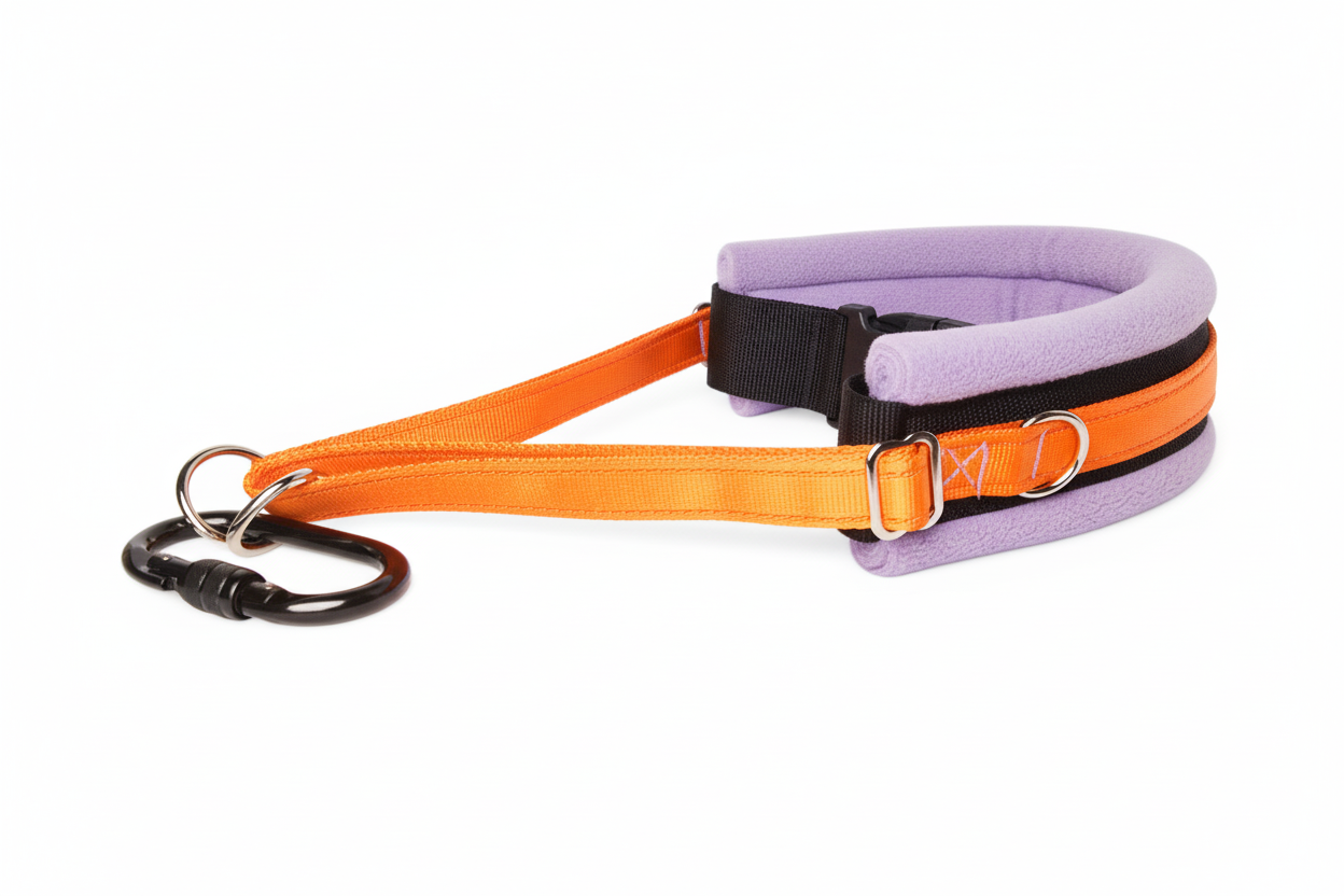 Orange and lilac collar