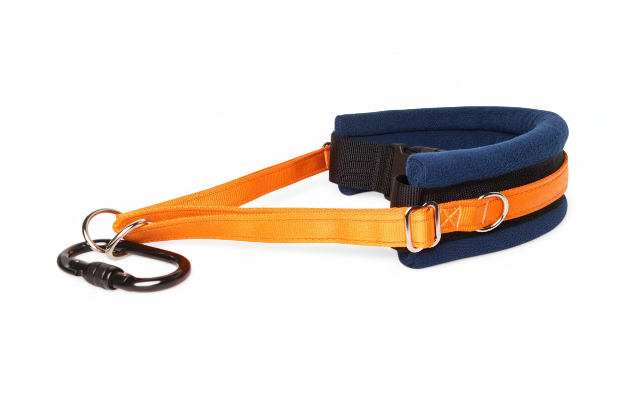 Orange and navy collar