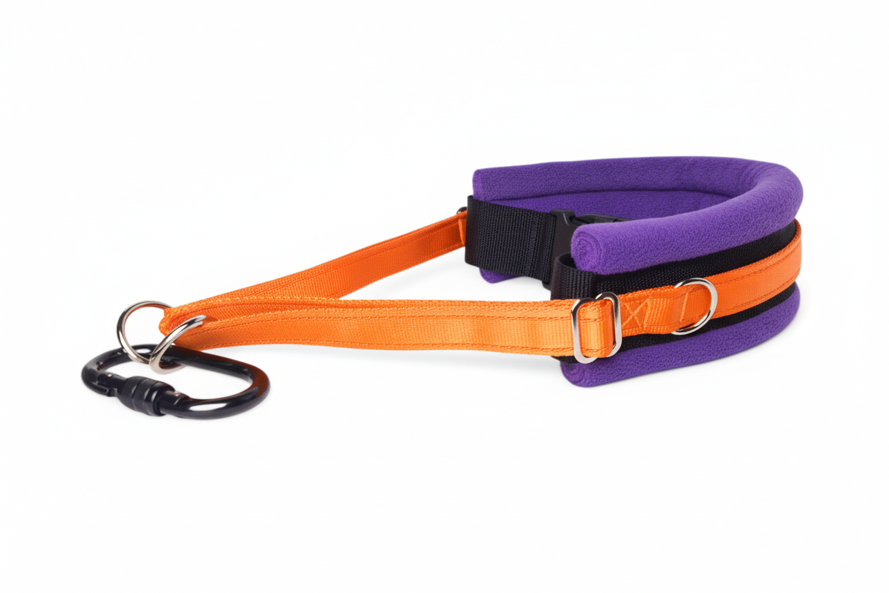 Orange and purple collar