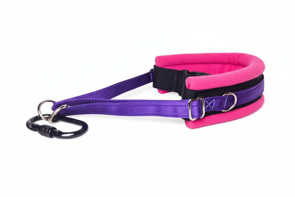 Purple and hot pink collar