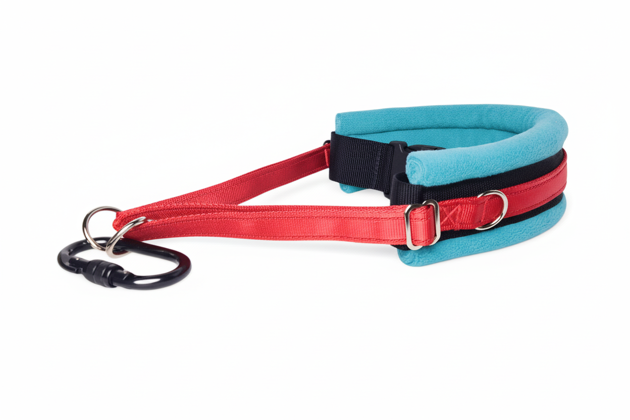 Red and turquoise collar