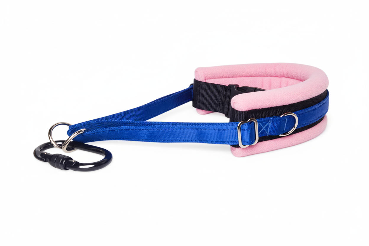 Royal blue and baby pink collar