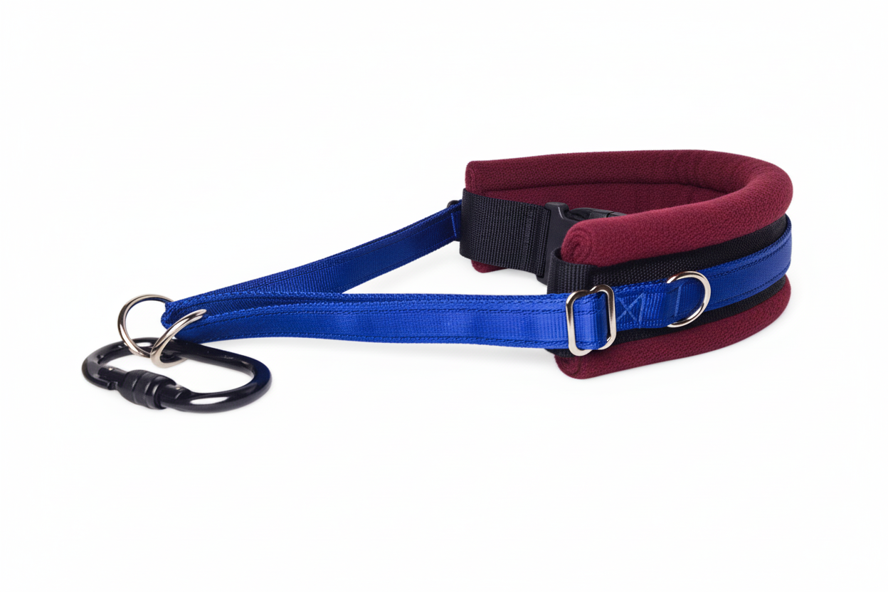 Royal blue and burgundy collar