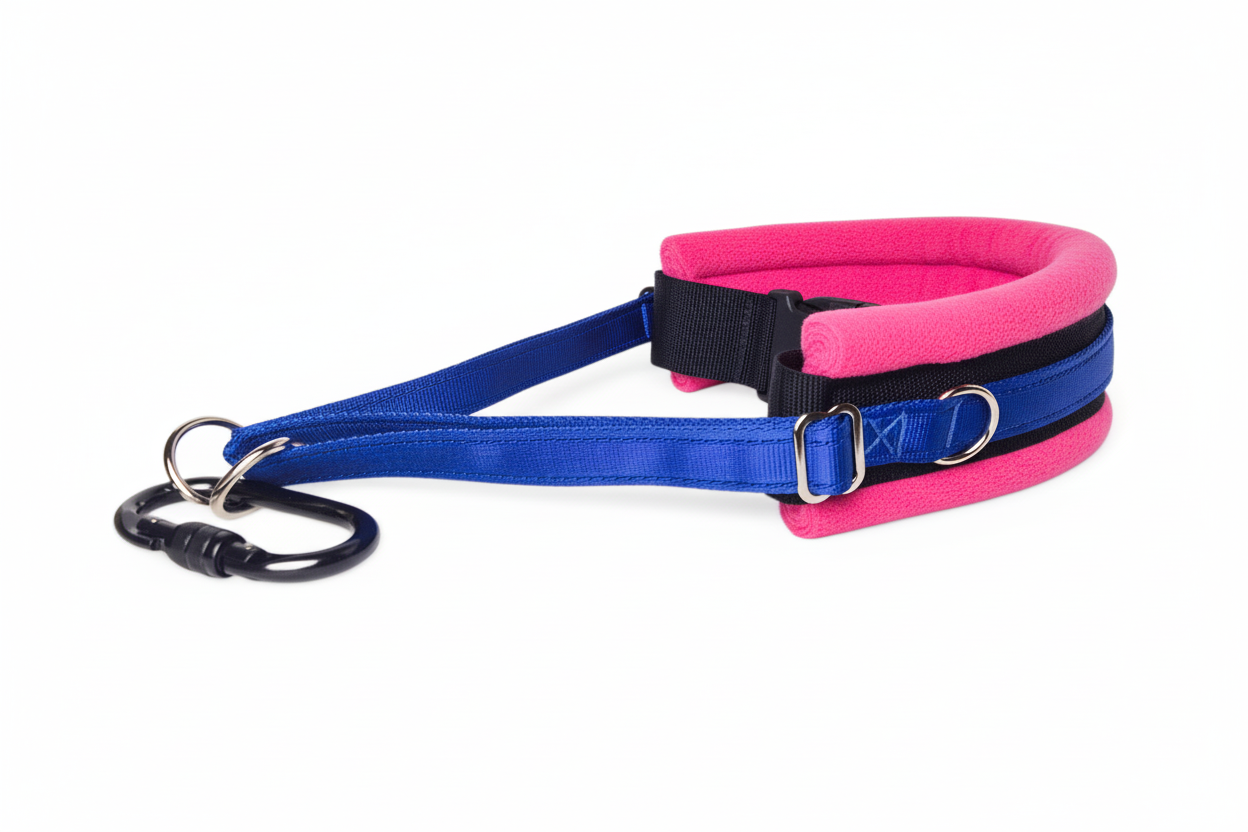 Royal blue and hot pink collar