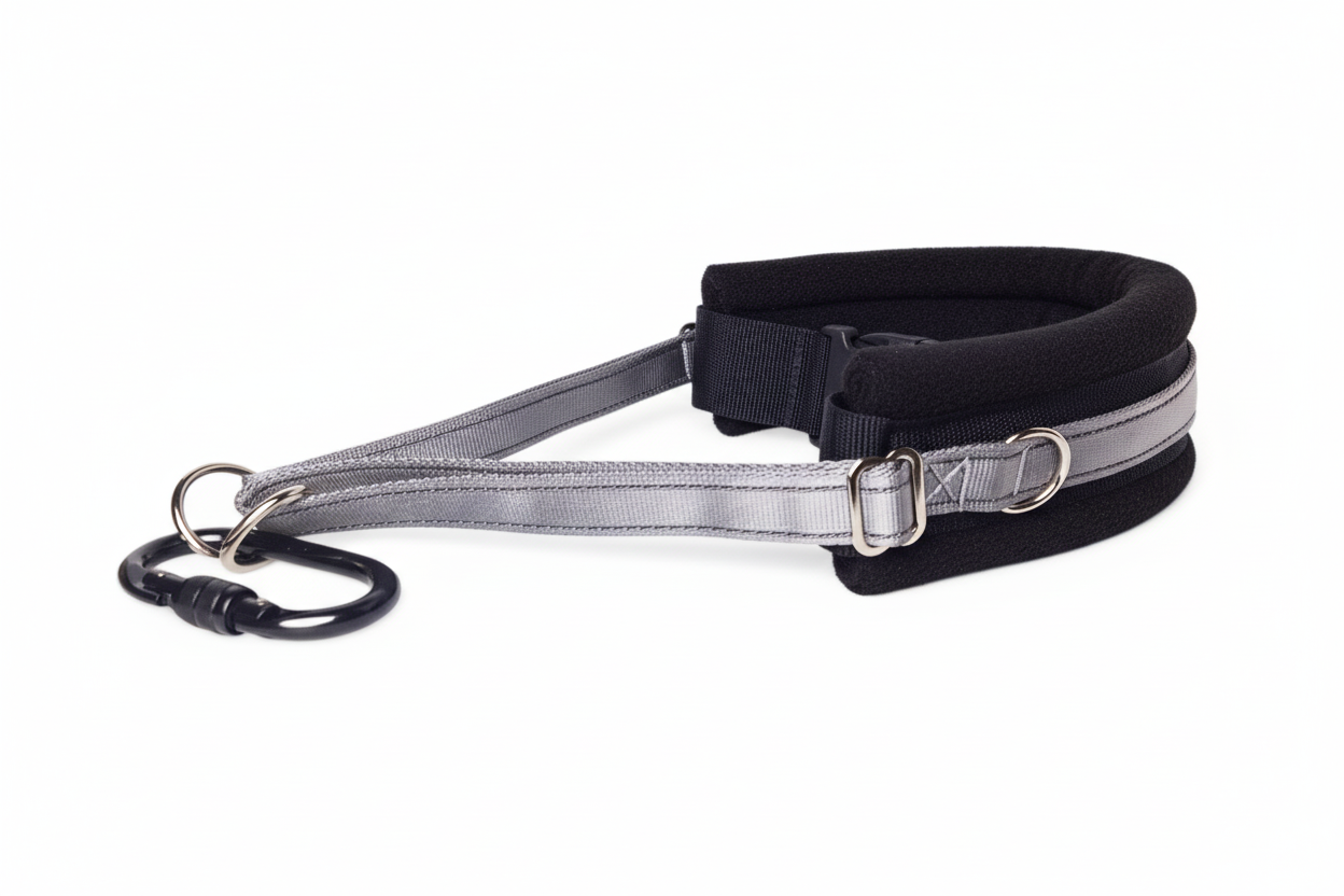 Silver grey and black collar