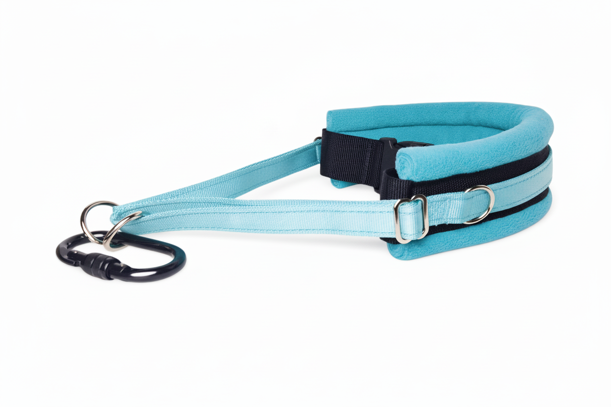Sky blue and turquoise collar