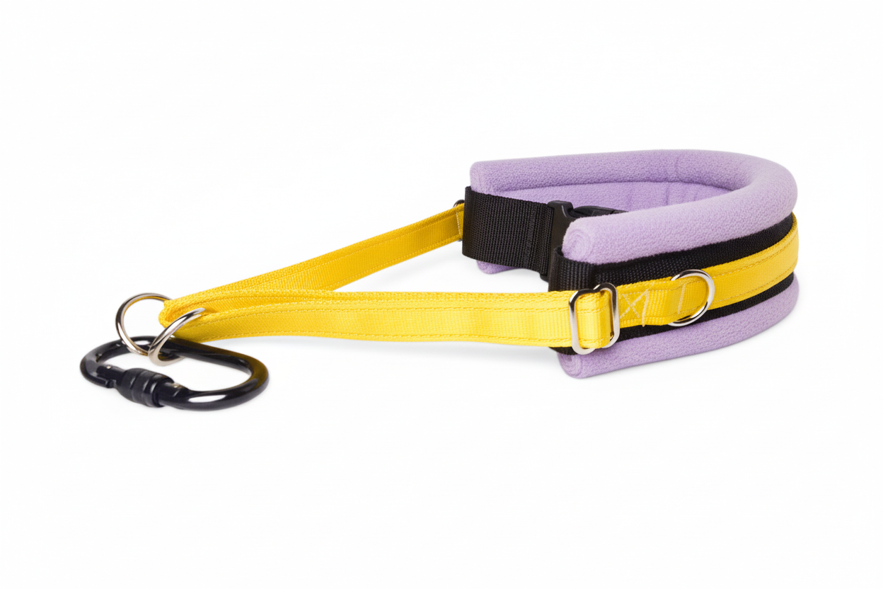 Yellow and lilac collar