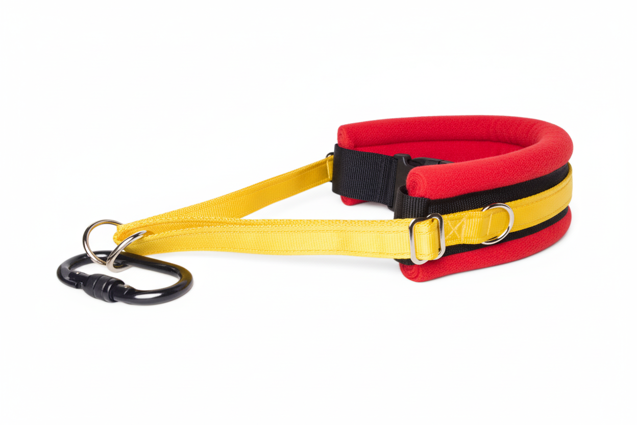 Yellow and red collar
