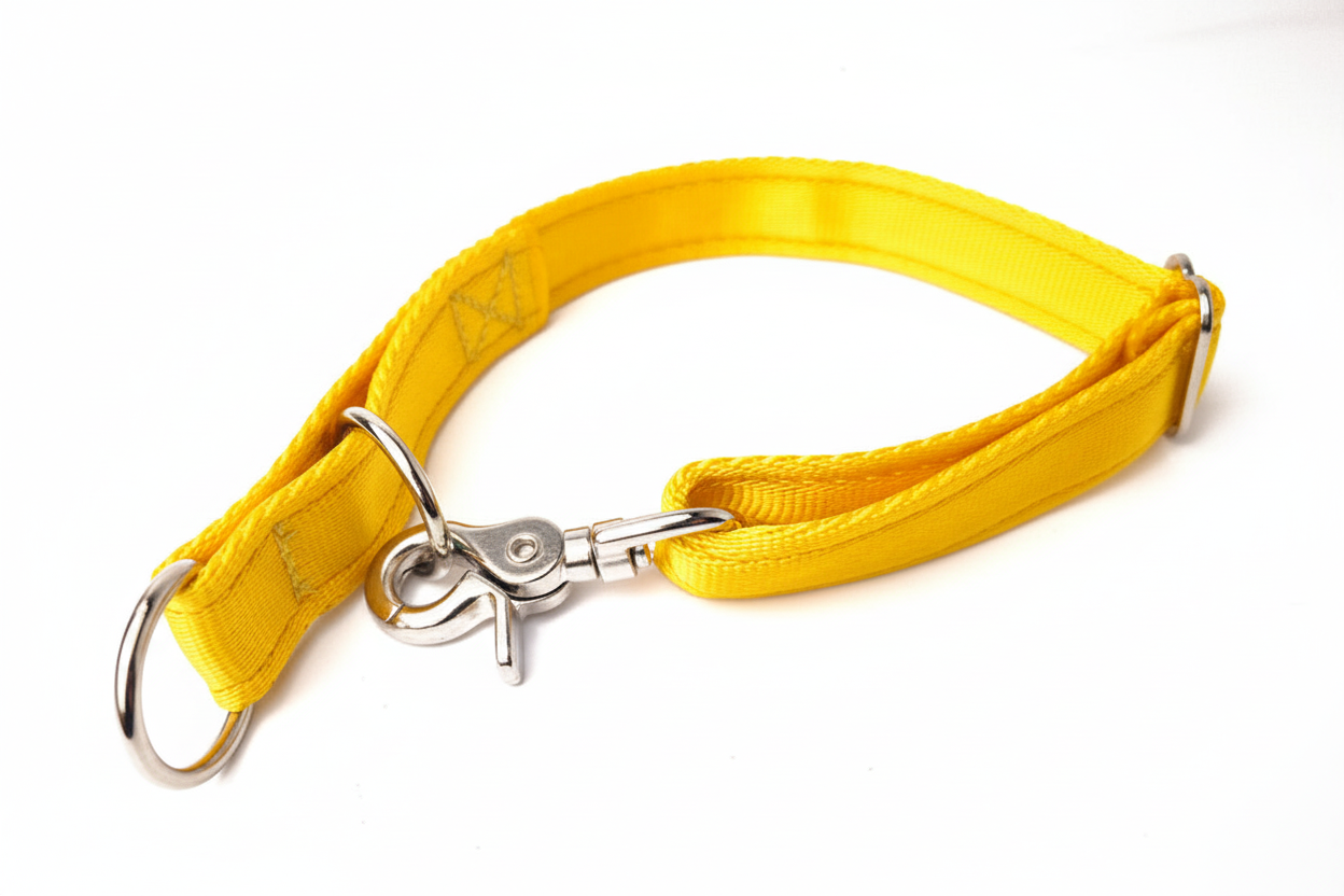 Yellow lanyard